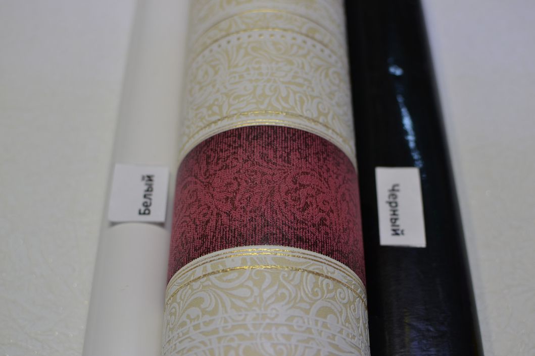 Обои виниловые на бумажной основе Vinil BKV Измир бордовый 0,53 х 10,05м (4-1118)