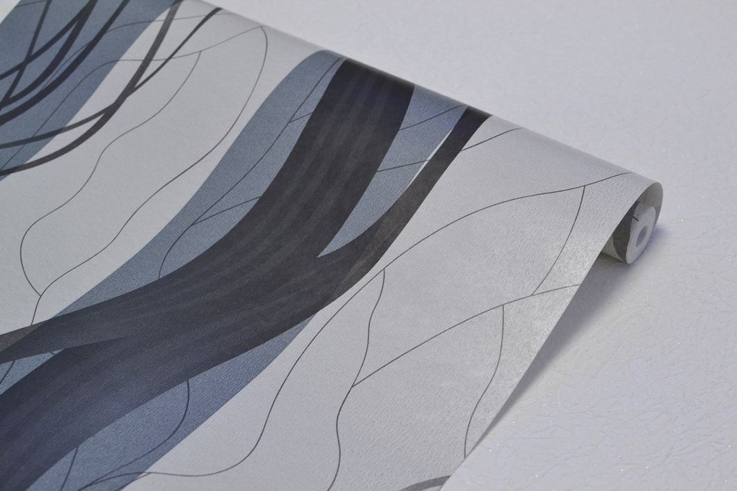 Обои влагостойкие на бумажной основе Шарм Стрим Декор серый 0,53 х 10,05м (140-02)