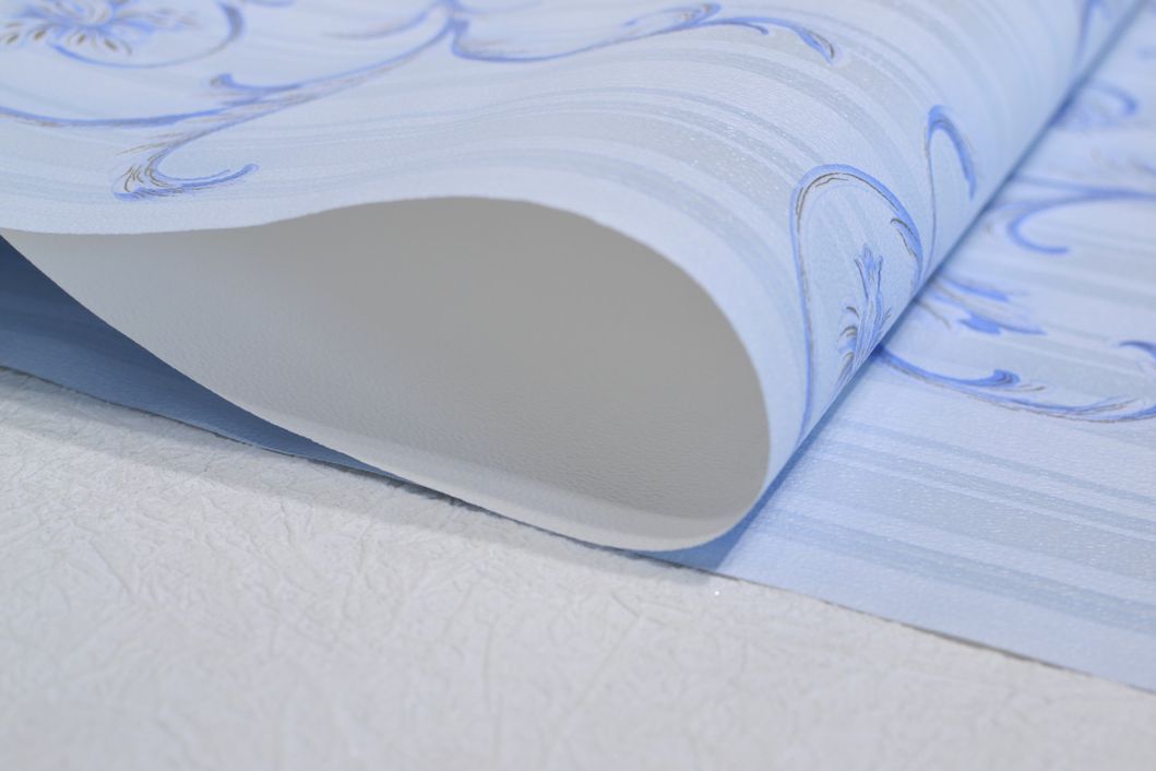 Обои бумажные Эксклюзив голубой 0,53 х 10,05м (020-02),