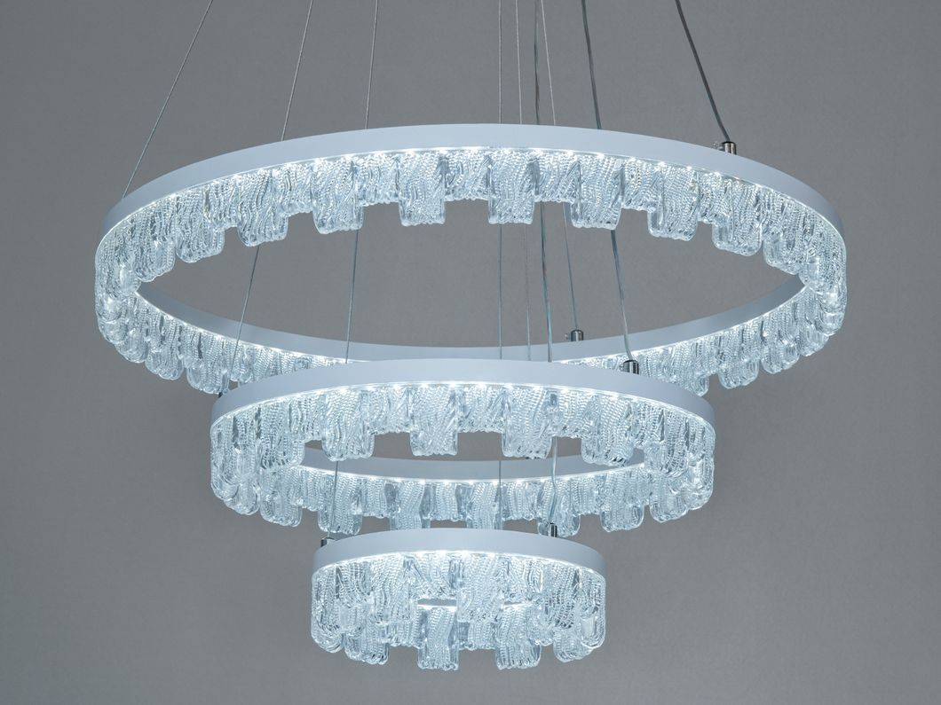 Люстра LED підвісна чорна 140Вт пульт до 25м&sup2;