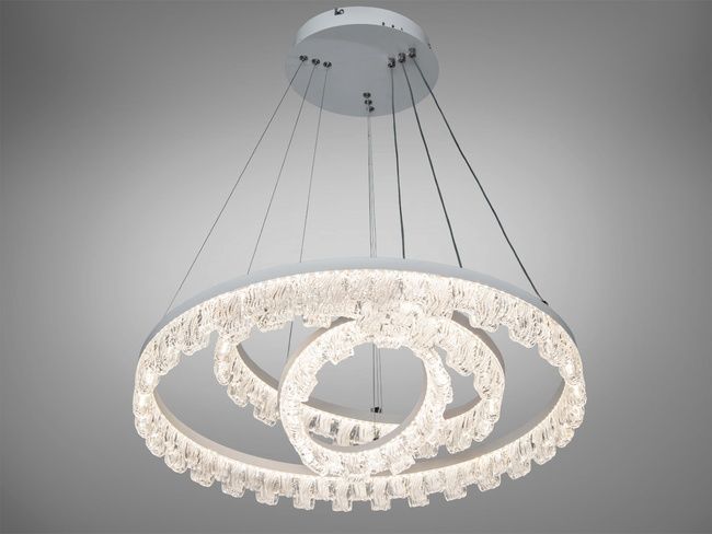 Люстра LED підвісна чорна 140Вт пульт до 25м&sup2;