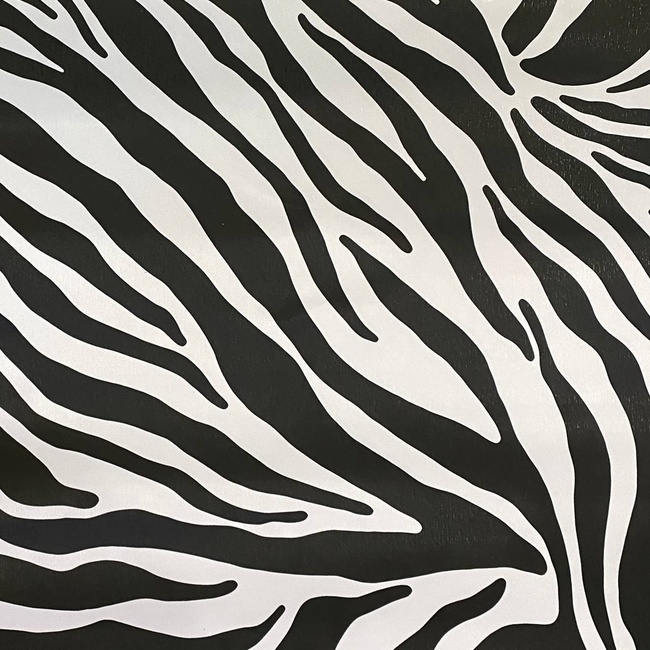 Самоклеюча декоративна плівка зебра Gekkofix чорно біла 0,45х1м (10133)