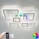 Смарт люстра управляемая светодиодная OVAL ICE RGB 7S 120 Вт SMART 960x750x110 мм Белая, Білий
