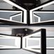 Керована світлодіодна люстра MADERA 115W 6S SMART 650x150 BLACK-230-IP20, Чорний
