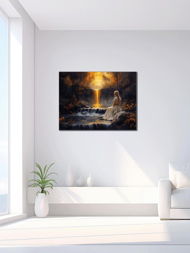 Картина на холсте МАKO " Мечта у водопада " 50x70 см MK10585_5070