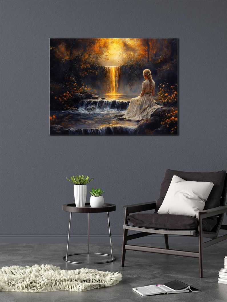 Картина на холсте МАKO " Мечта у водопада " 50x70 см MK10585_5070