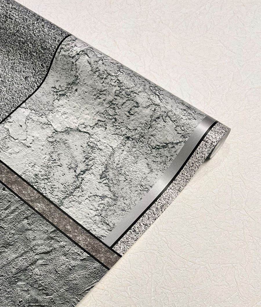 Шпалери вологостійкі на паперовій основі Континент Оріон сірий 0,53 х 10,05м (2168)