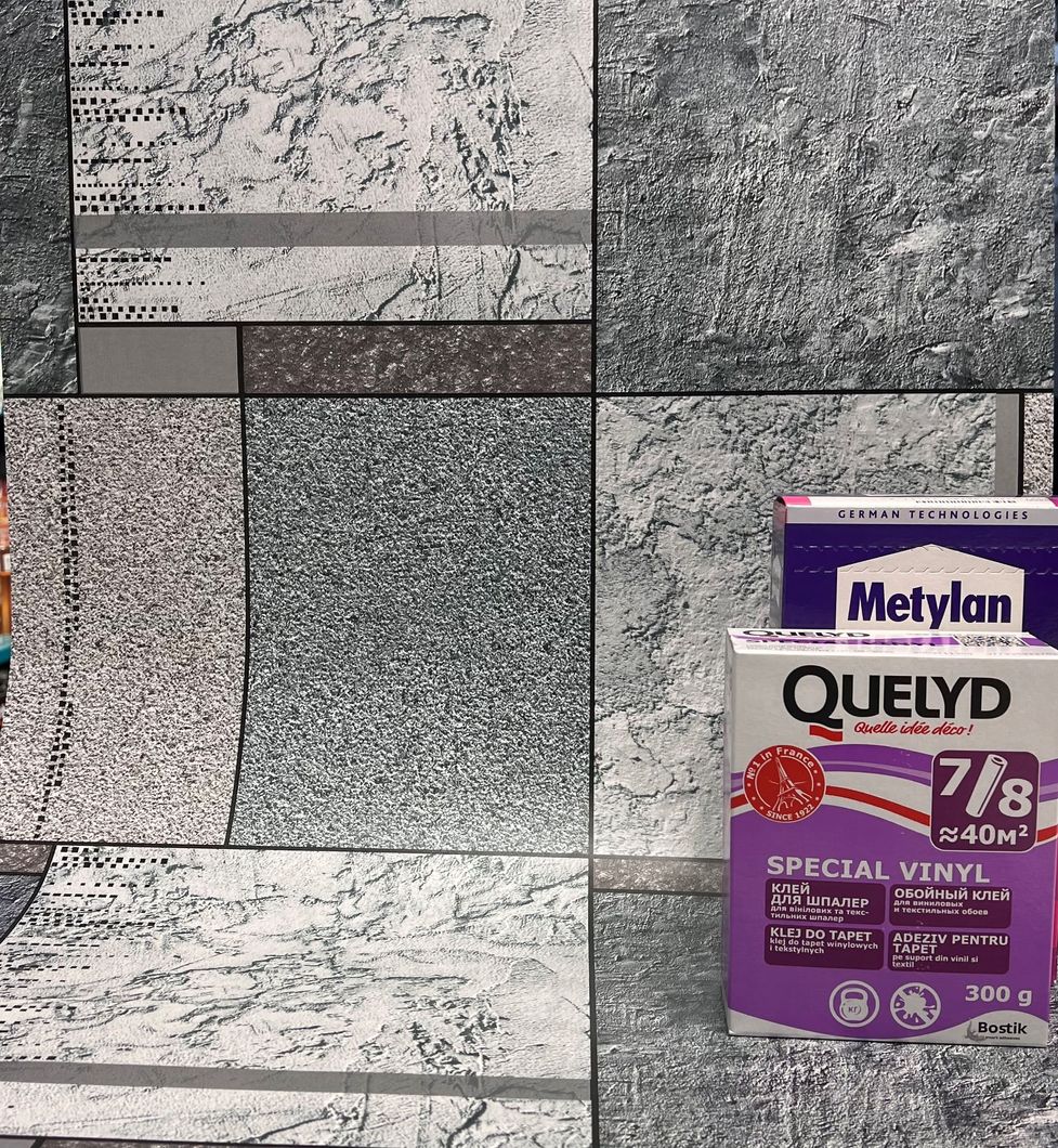 Обои влагостойкие на бумажной основе Континент Орион серый 0,53 х 10,05м (2168)