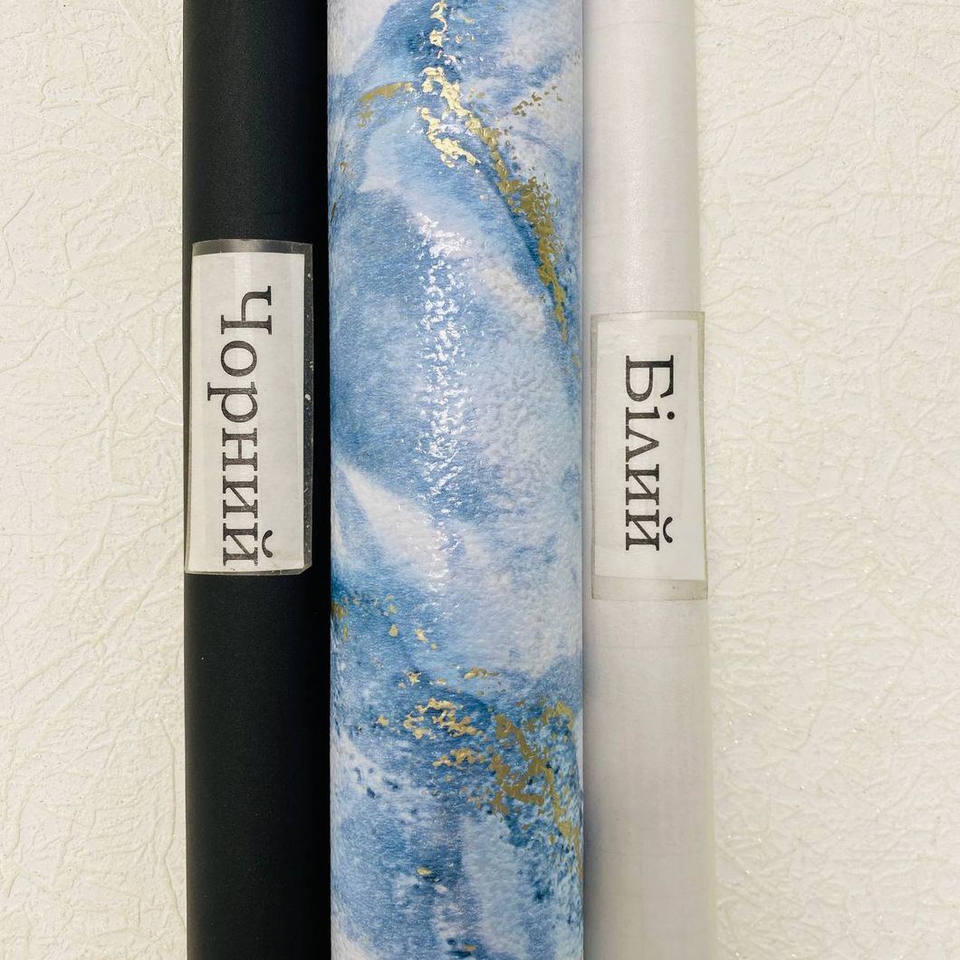 Шпалери паперові Слов'янські шпалери блакитний Colorit В227 Курама 0,53 х 10,05м (6459-03)