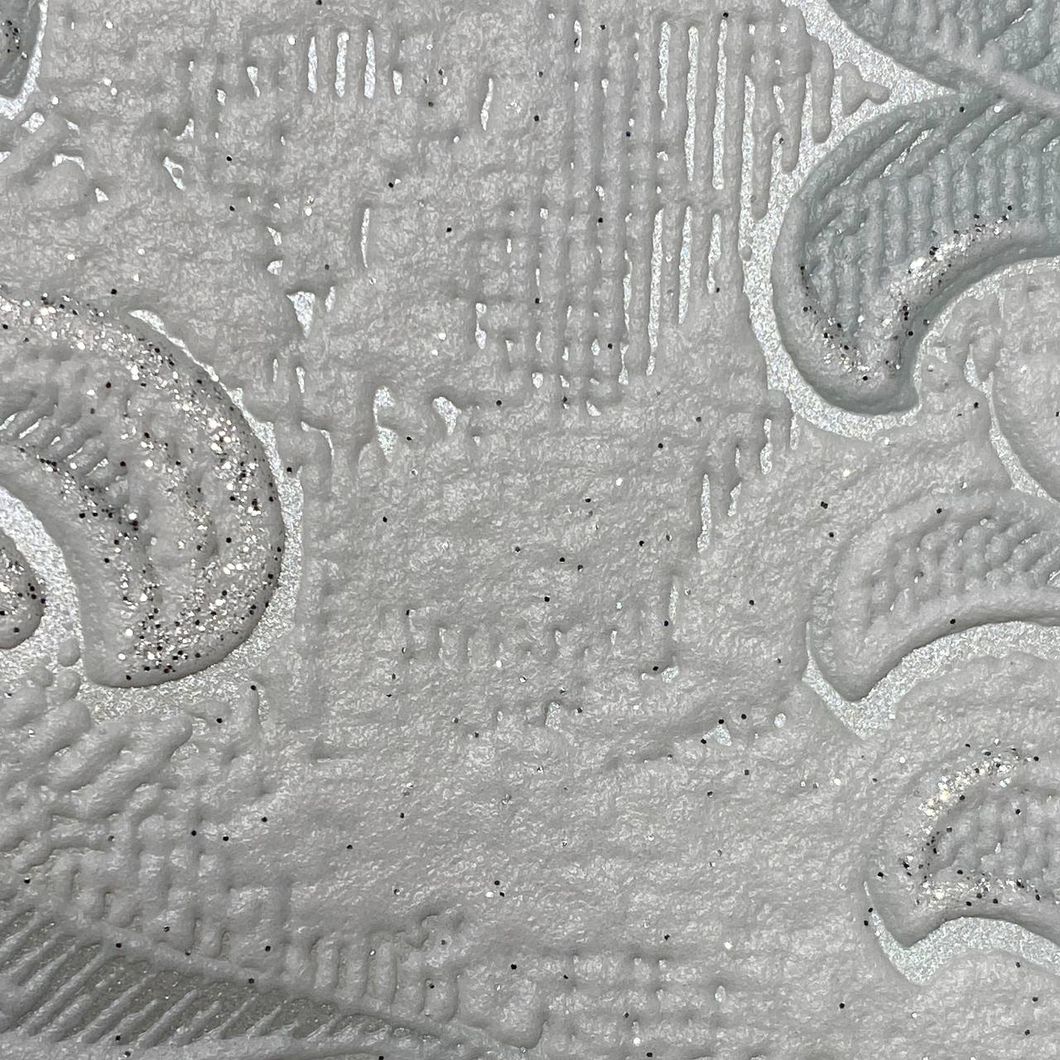 Шпалери вінілові на паперовій основі сіро зелені Слов'янські шпалери Comfort В39 Бомбей  1,06 х 10,05м (9457-04В)