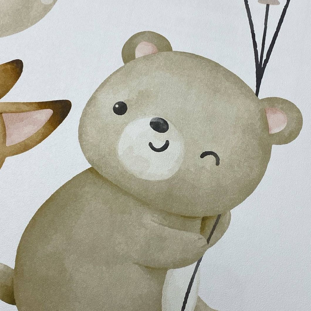 Обои виниловые на флизелиновой основе белые Rasch Kids' World 2 0,53 х 10,05м (302110)