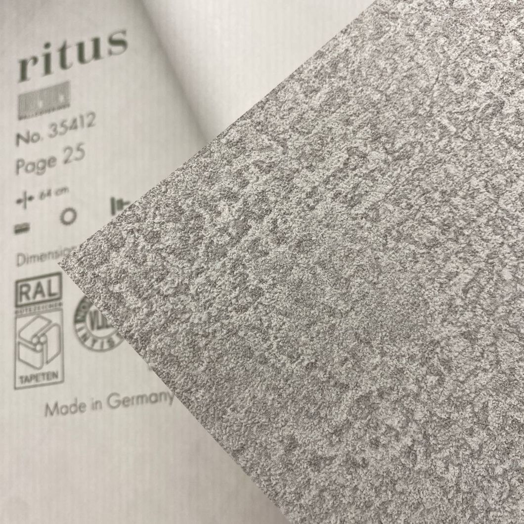 Шпалери вінілові на флізеліновій основі Marburg Ritus Сірі 1,06 х 10,05м (35417)