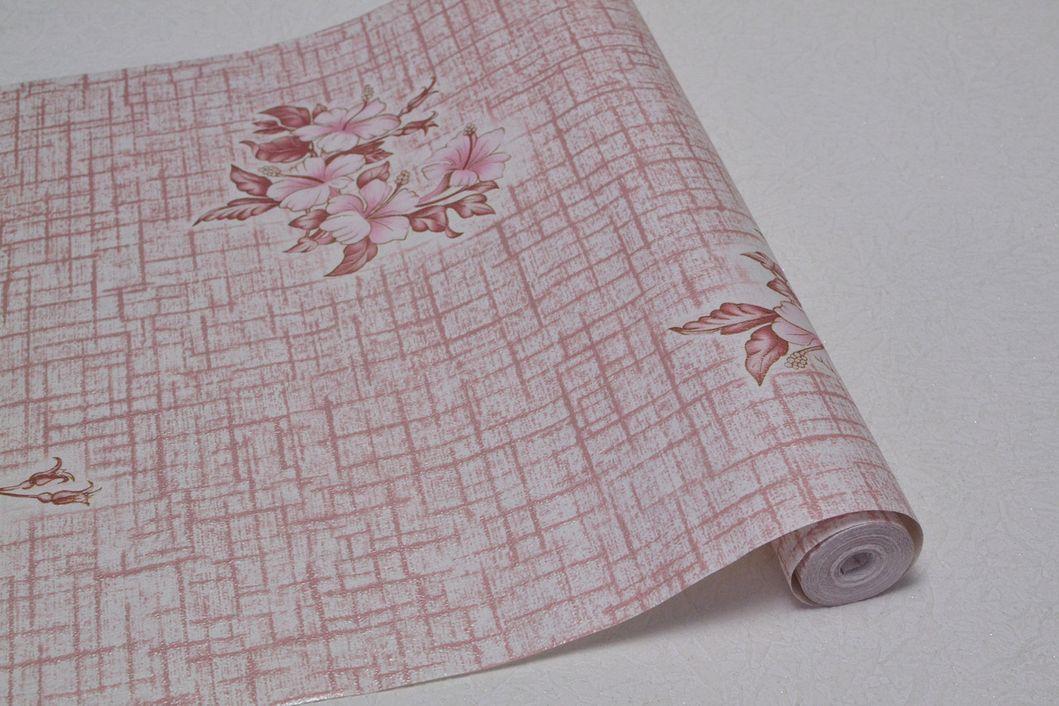 Обои бумажные Шарм Рапсодия розовый 0,53 х 10,05м (56-05), Розовый, Розовый