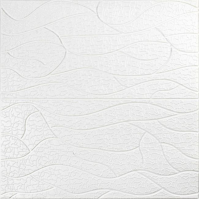 Панель 3D WHITE 700*700*6mm (D) SW-00001948, Белый4, Белый