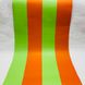 Шпалери паперові VIP широка смуга, помаранчевий з зеленим 0,53 х 10,05м (41217)