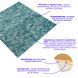Панель стеновая самоклеящаяся декоративная 3D мраморная плитка 700х770х4мм (362), Синий, Синий