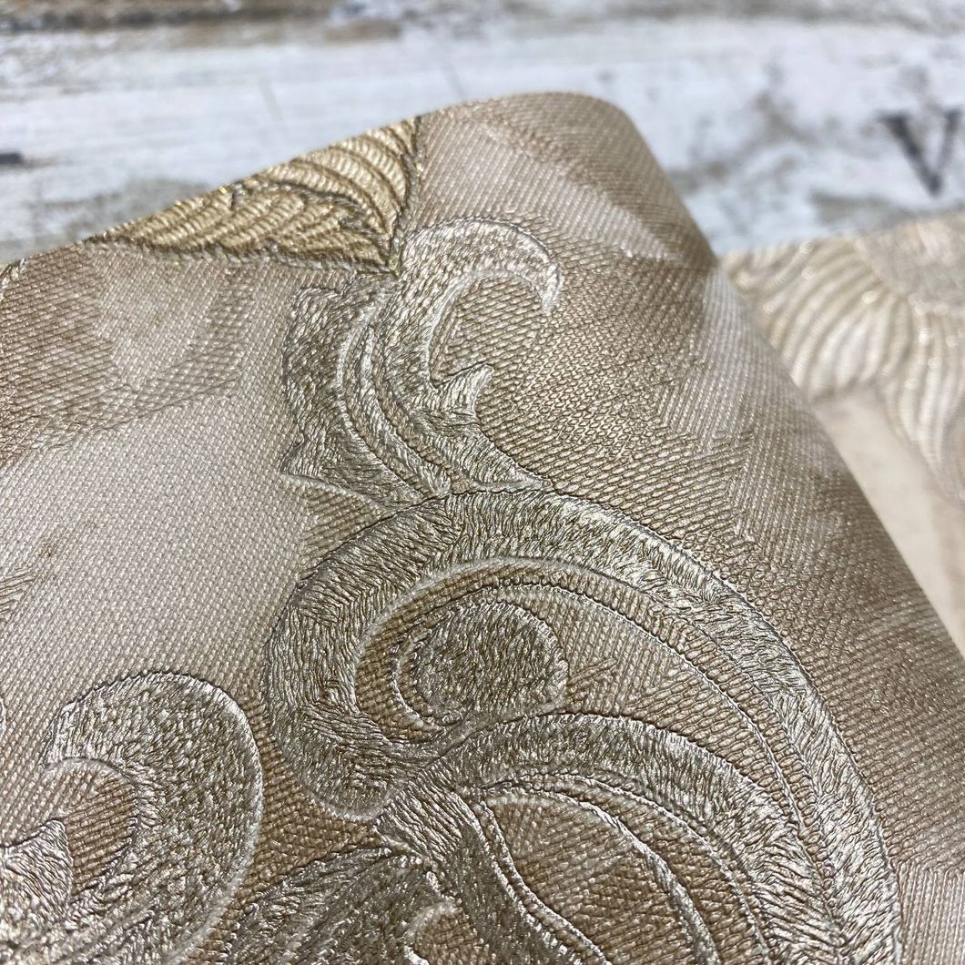 Шпалери вінілові на флізеліновій основі темно-бежевий AdaWall Seven 1,06 х 10,05м (7805-3)