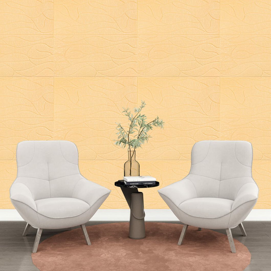 Панель 3D Beige 700*700*6mm (D) SW-00001949, Білий4, Білий