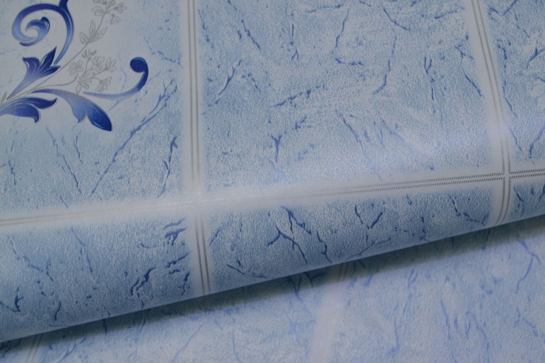 Шпалери вологостійкі на паперовій основі Шарм блакитний 0,53 х 10,05м (30 - 40)