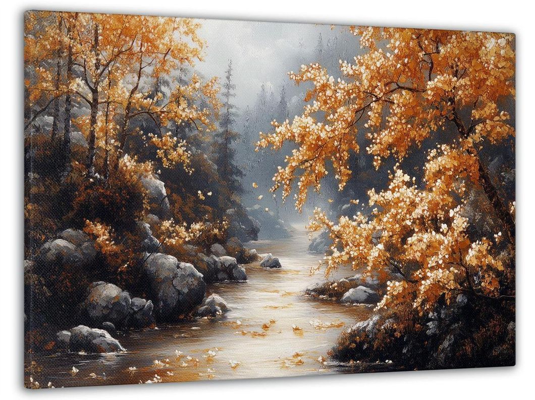 Картина на холсте МАKO " Осенний пейзаж " 60x100 см MK10605