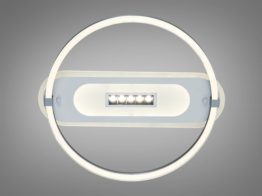 Люстра стельова LED Diasha біло чорна 48W пульт