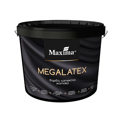 Фарба латексна для внутрішніх і зовнішніх робіт Maxima Megalatex 1,4 кг (311285), Білий, Білий