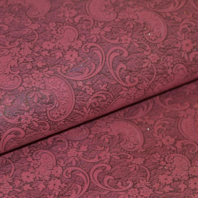Шпалери вінілові на паперовій основі Слов'янські шпалери B40,4 Жульєн 3 бордовий 0,53 х 15м (5535 - 13)