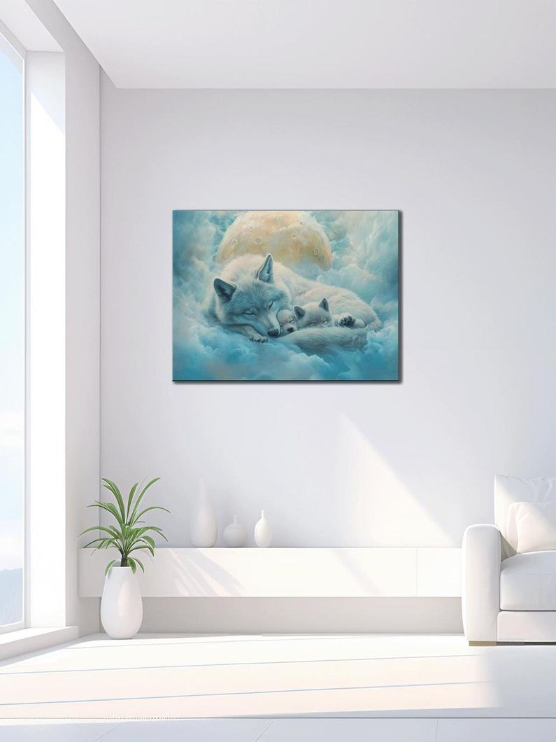 Картина на холсті МАKO " Сон вовченят "50x70 см MK10587_5070