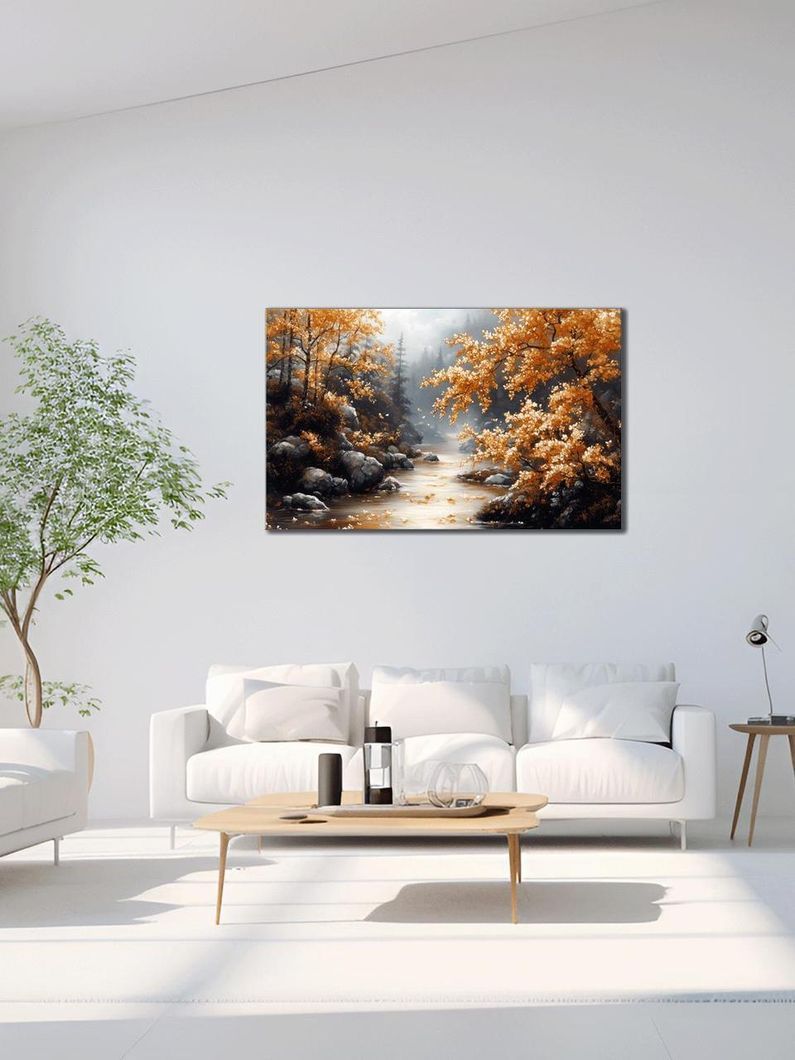 Картина на холсте МАKO " Осенний пейзаж " 60x100 см MK10605