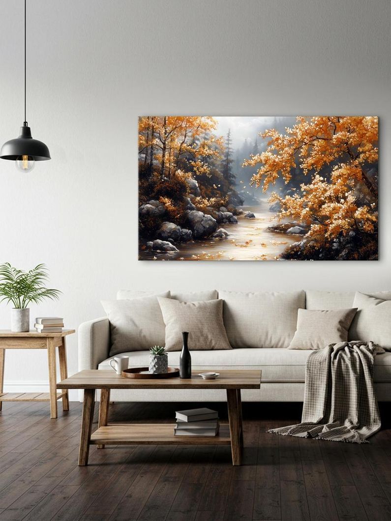 Картина на холсте МАKO " Осенний пейзаж " 60x100 см MK10605