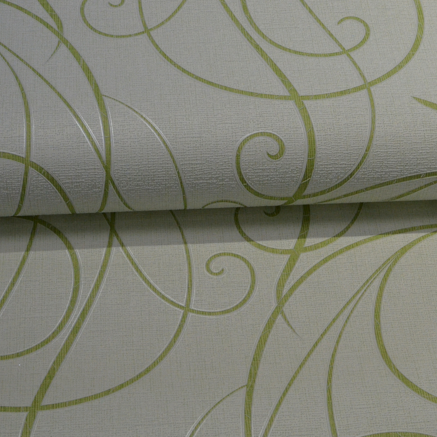 Обои акриловые на бумажной основе Слобожанские обои зелёный 0,53 х 10,05м (456-10)