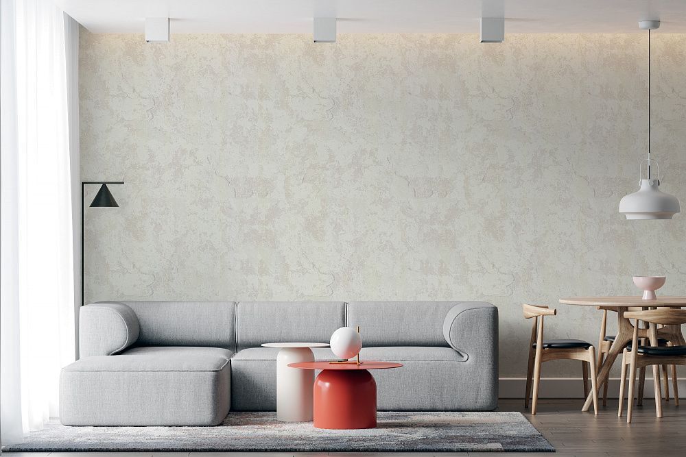 Обои виниловые на флизелиновой основе Decori & Decori Forte Dei Marmi молочный 1,06 х 10,05м (82604)