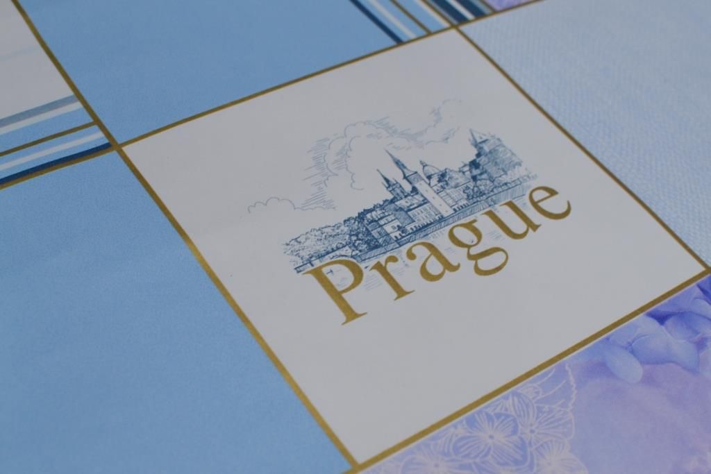Шпалери вологостійкі на паперовій основі Слов'янські шпалери Venice В56,4 Прага блакитний 0,53 х 10,05м (7061-003)