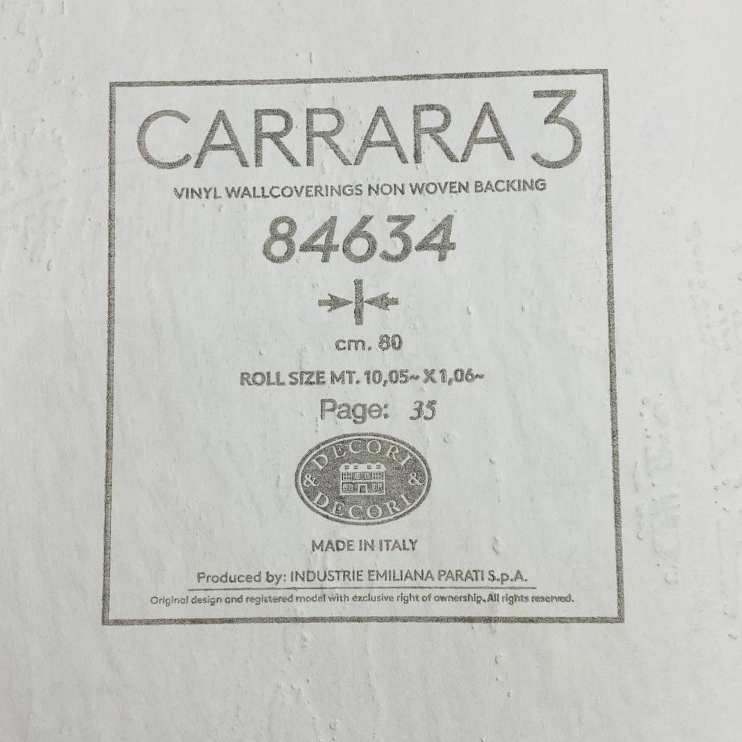 Шпалери вінілові на флізеліновій основі Emiliana Parati Carrara бежевий1,06 х 10,05м (84634)