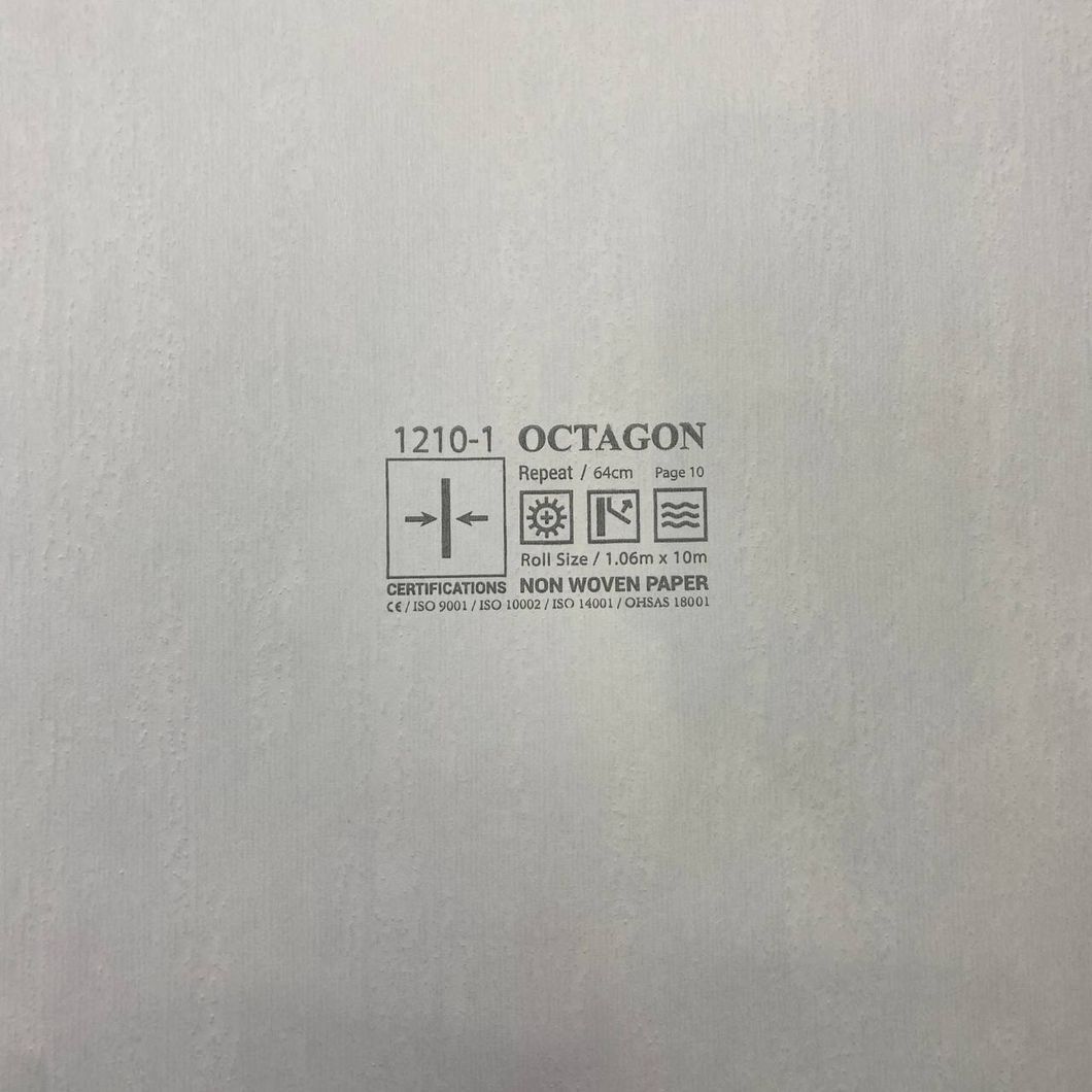 Шпалери вінілові на флізеліновій основі Octagon AdaWall сіро-бежевий 1,06 х 10,05м (1210-1)