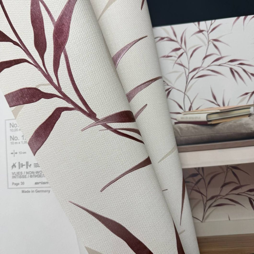 Шпалери вінілові на флізеліновій основі білі Erismann Fashion for Walls 5 1,06 х 10,05м (12256-06)