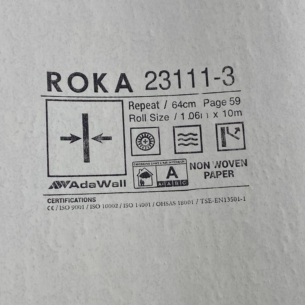 Шпалери вінілові на флізеліновій основі сіро-бежевий Roka AdaWall 1,06 х 10м (23111-3)