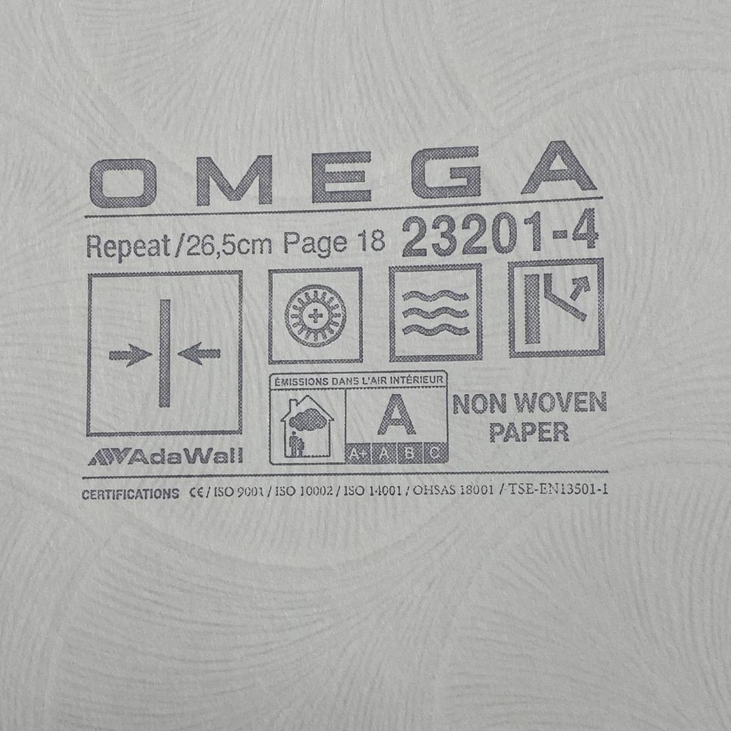 Шпалери вінілові на флізеліновій основі OMEGA AdaWall сіро-бежевий 1,06 х 10,05м (23201-4)