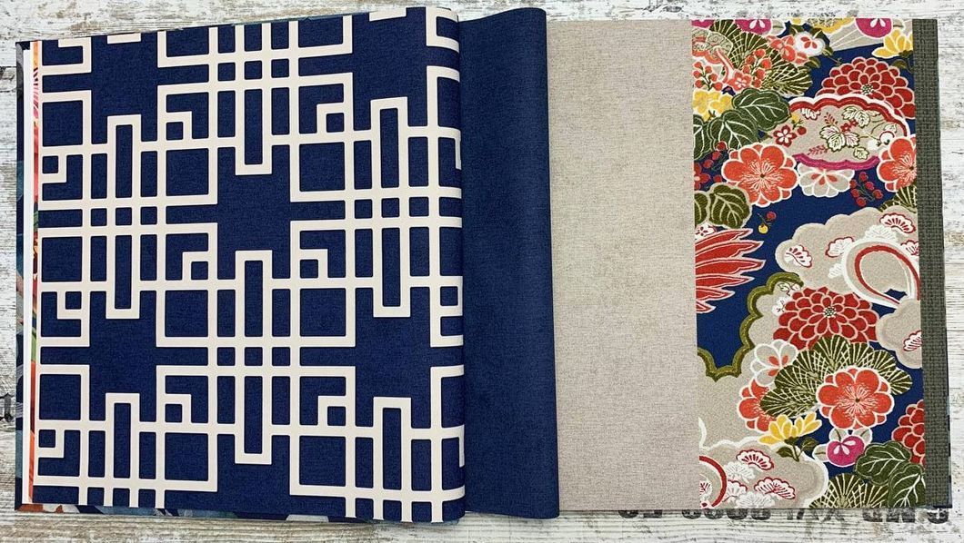 Шпалери вінілові на флізеліновій основі Rash Kimono синій 0,53 х 10,05м (409253)