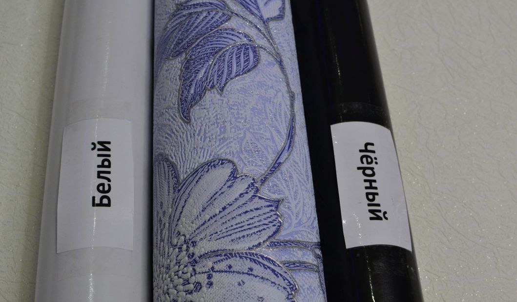 Шпалери вінілові на паперовій основі Слов'янські шпалери Comfort В53,4 Отрада блакитні 0,53 х 10,05м (5668-03)