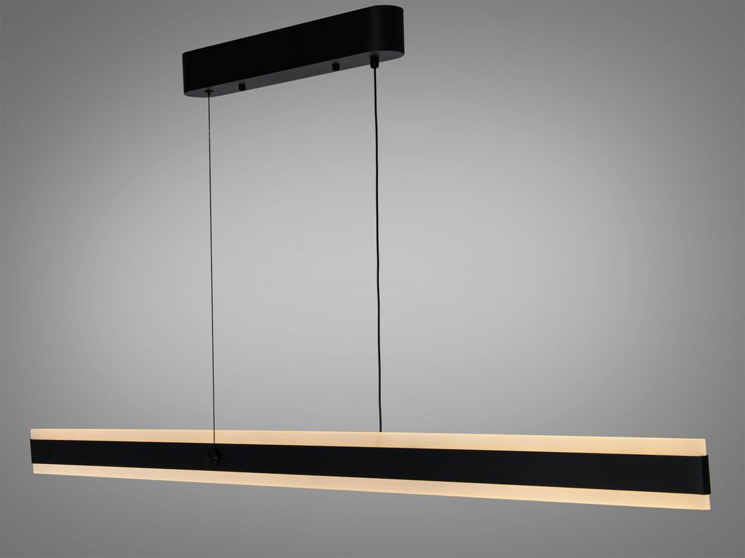 Люстра подвесная LED Diasha черная 58 Вт 10 м&sup2;