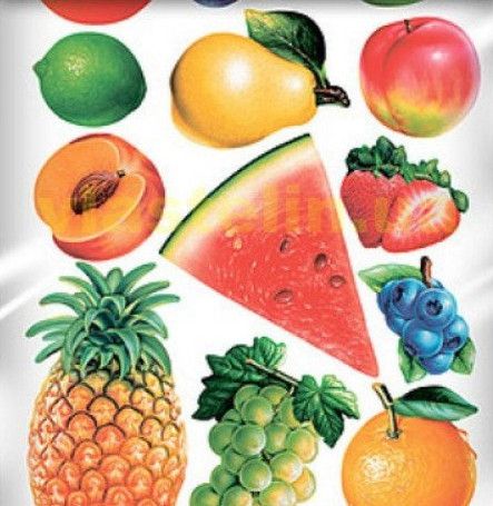 Наклейка декоративна Наш Декупаж Асорті фруктів (497-ТП104)