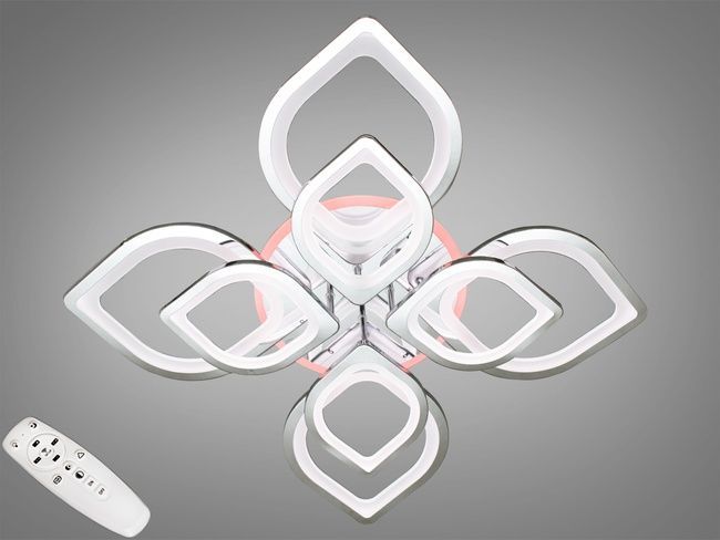 LED-люстра з диммером та підсвічуванням, 185W