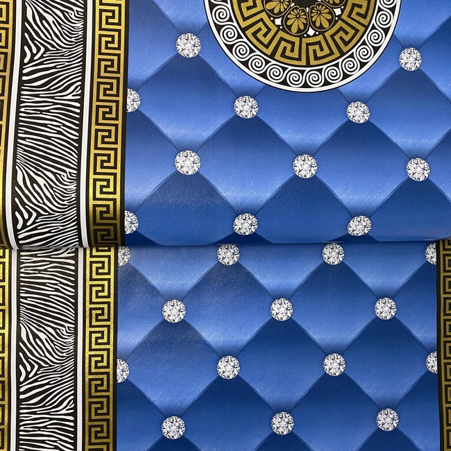 Шпалери паперові Континент Айлін, синій 0,53 х 10,05м (1435)