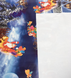 Клеенка на стол ПВХ на тканной основе Дед Мороз новогодняя синий 1,4 х 1м (100-168), Синий, Синий