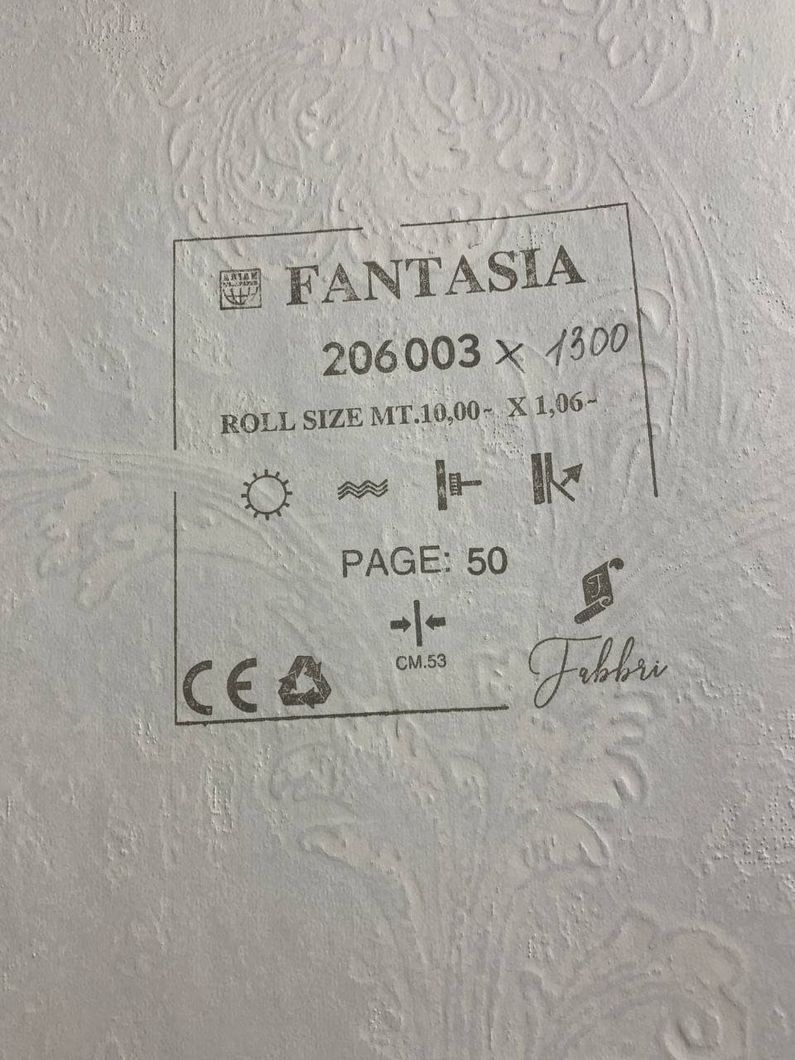Шпалери вінілові на флізеліновій основі Wiganford Fantasia темно-сірий 1,06 х 10,05м (206003)