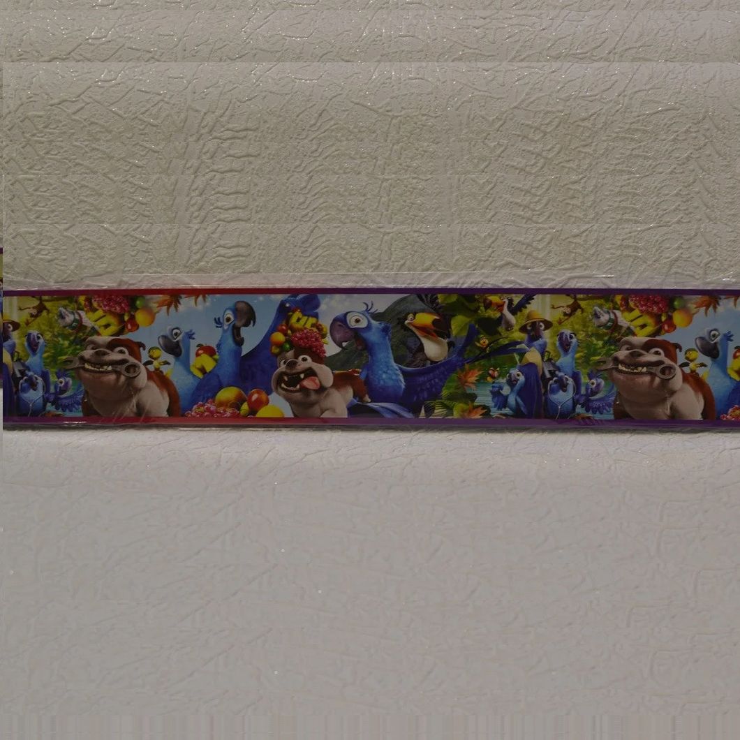 Бордюри для шпалер дитячі Ріо папуги ширина 5.5 см (104940), Разные цвета, Різні кольора