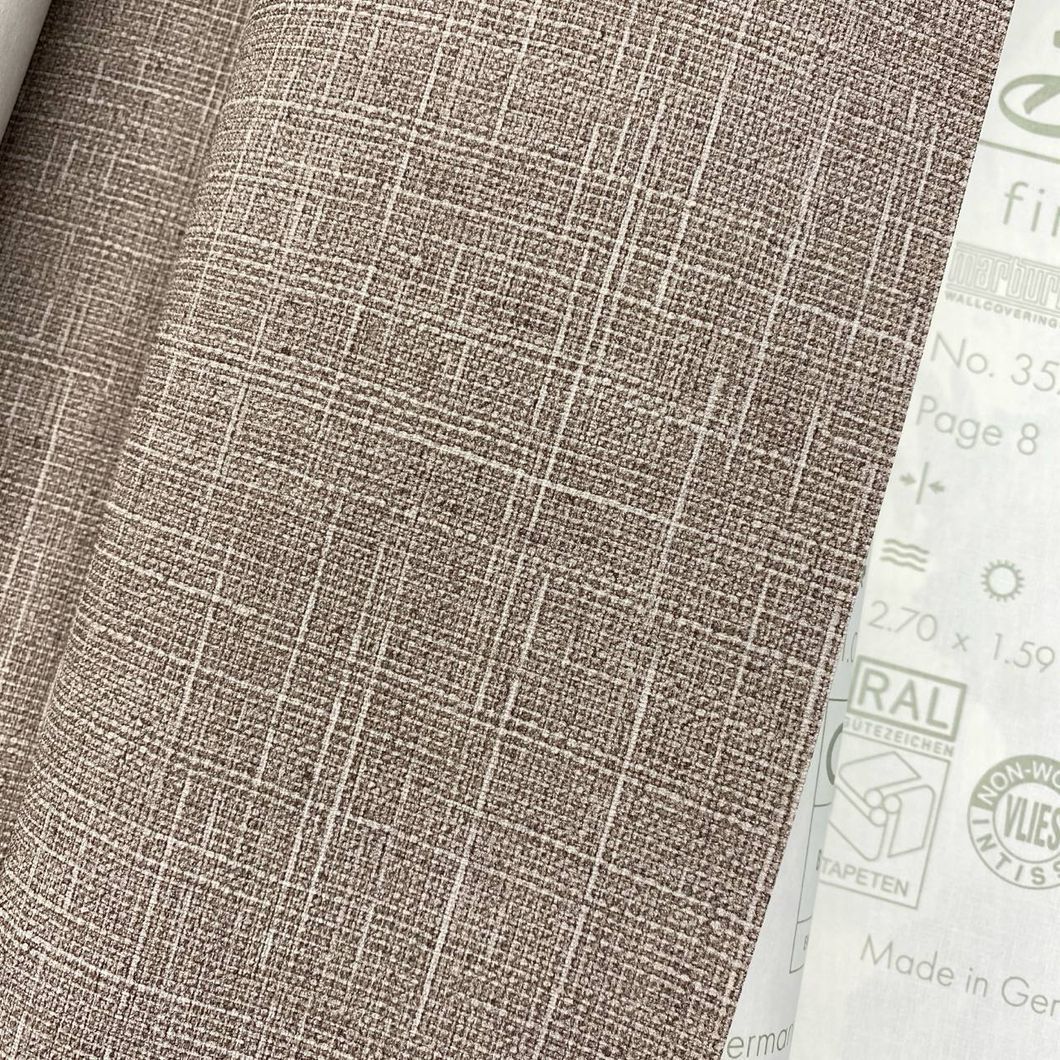 Шпалери вінілові на флізеліновій основі Marburg Boho коричневі 1,06 х 10,05м (35729)
