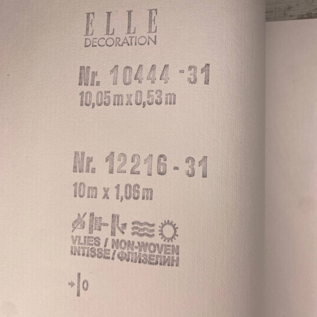 Обои виниловые на флизелиновой основе Erismann Elle 4 серый 1,06 х 10,05м (12216-31)