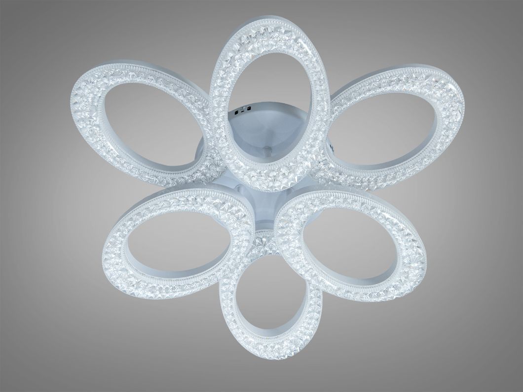 Потолочная LED люстра белая 33W 3 модуля пульт 6м&sup2;